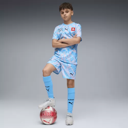 Schweiz Torwart Kinder WM Shorts Blau - 2026